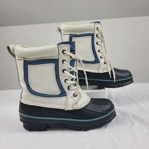 Lake N Trail Women's Thermo lite Steel shank Leather Winter Duck Boots Size 9